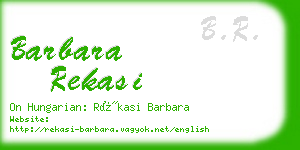 barbara rekasi business card